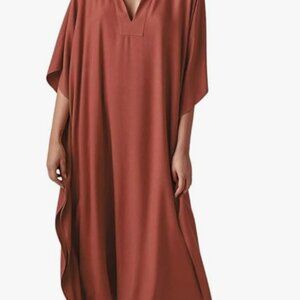 Batwing kaftan maxi dress